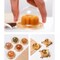 50 Pack 2 Inch of Clear plastic mini Cake Cookies muffins dome box wedding birthday gift box (Gold)